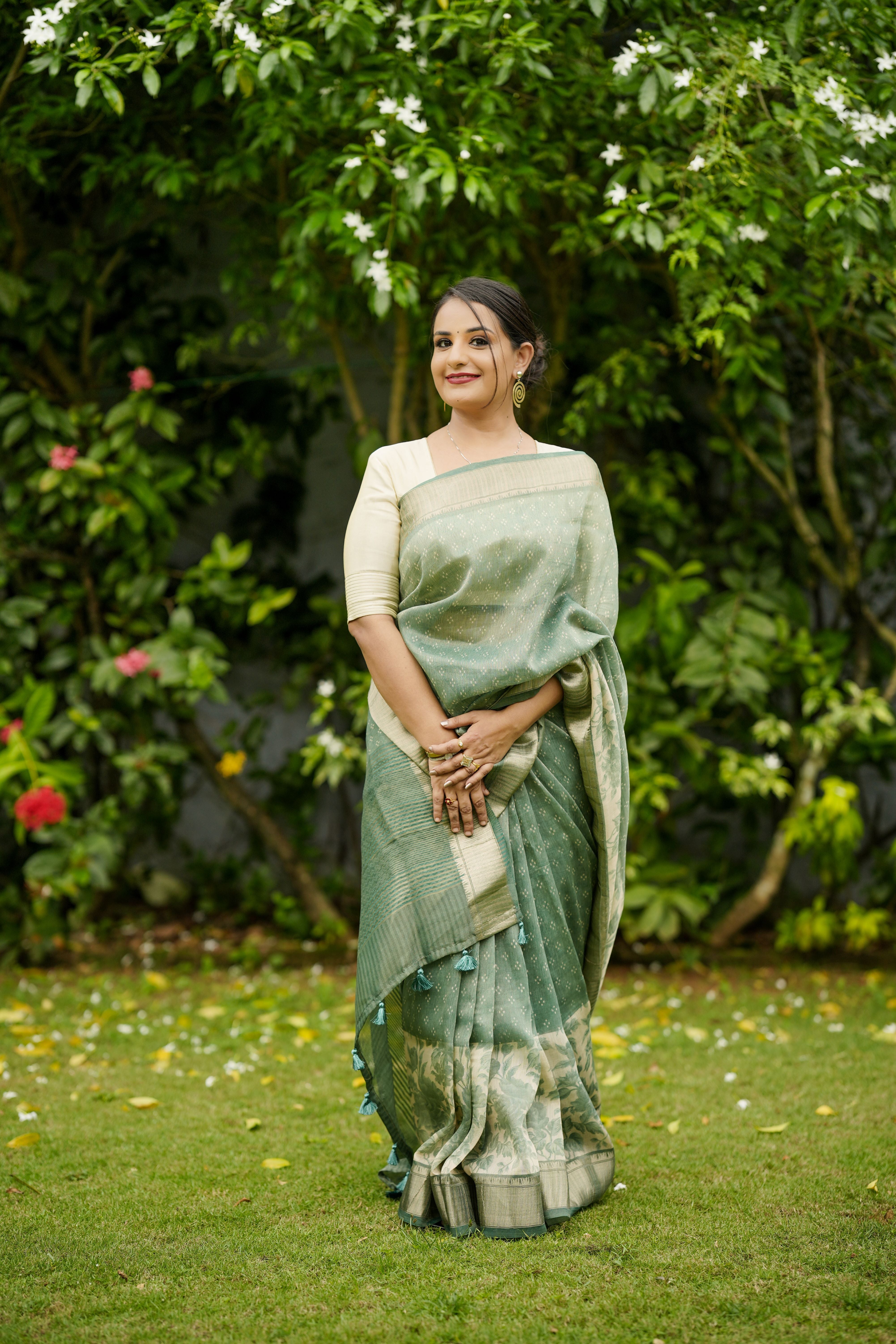 Blue Kota Saree
