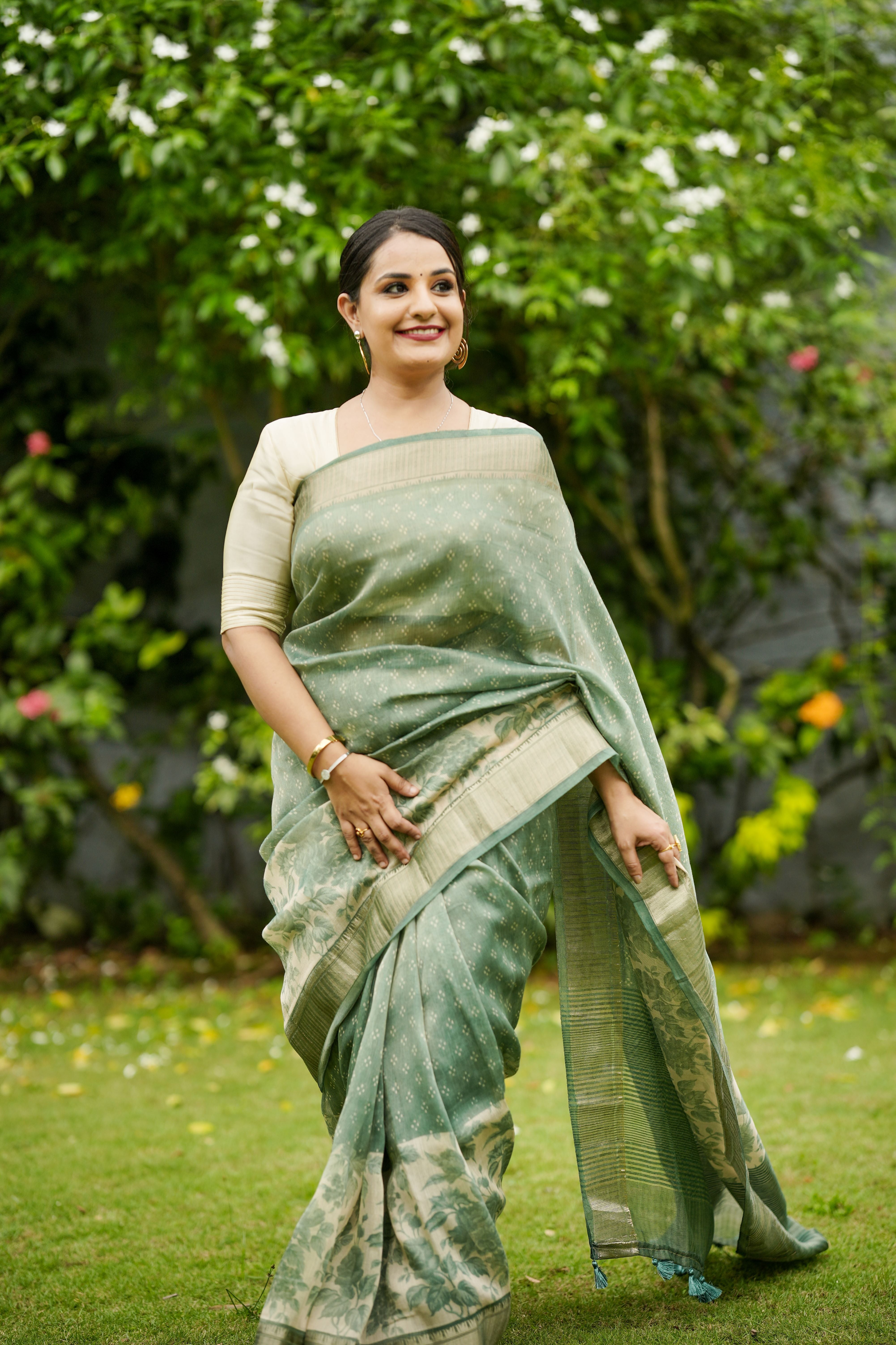 Blue Kota Saree