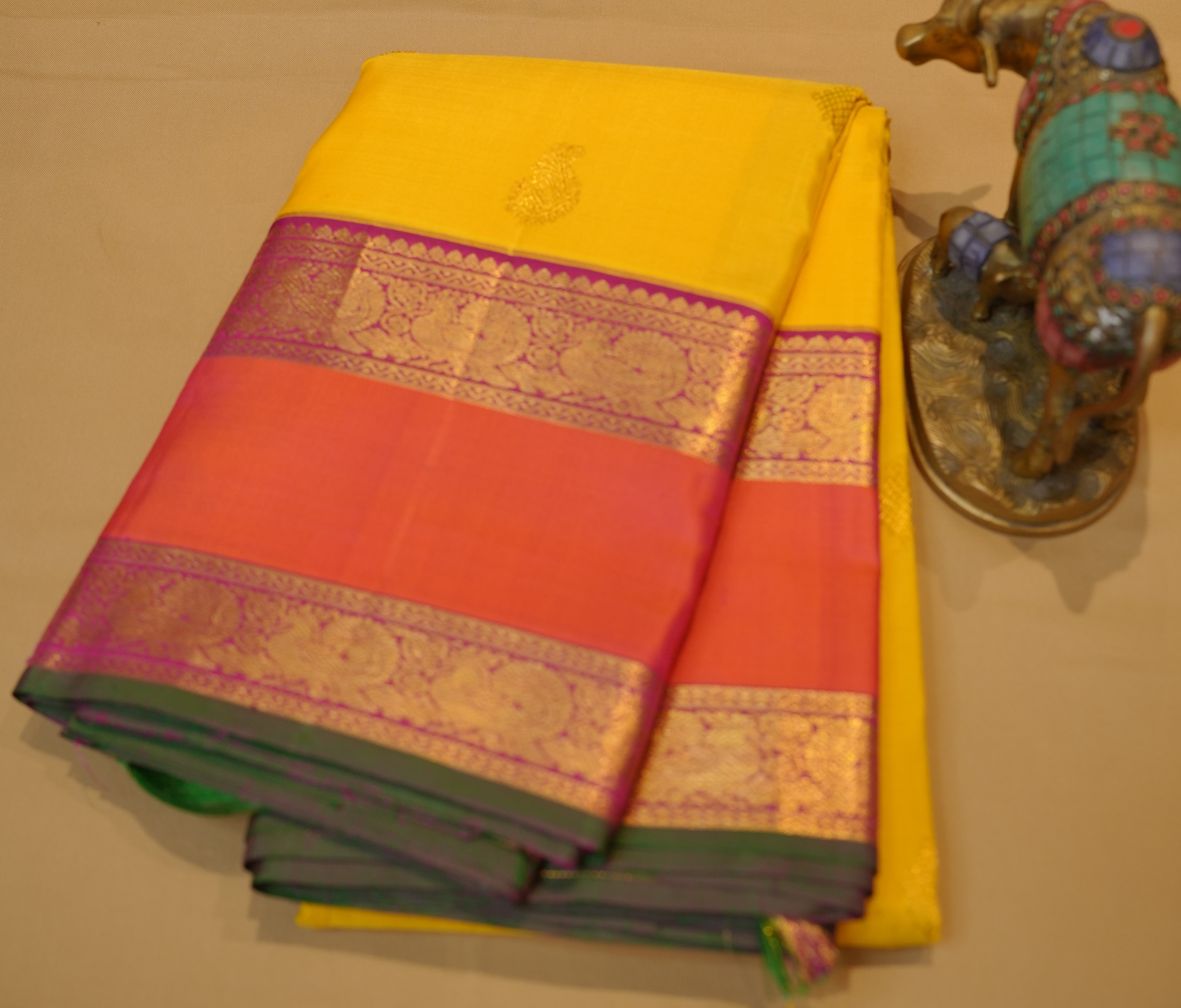 Yellow Kanjivaram