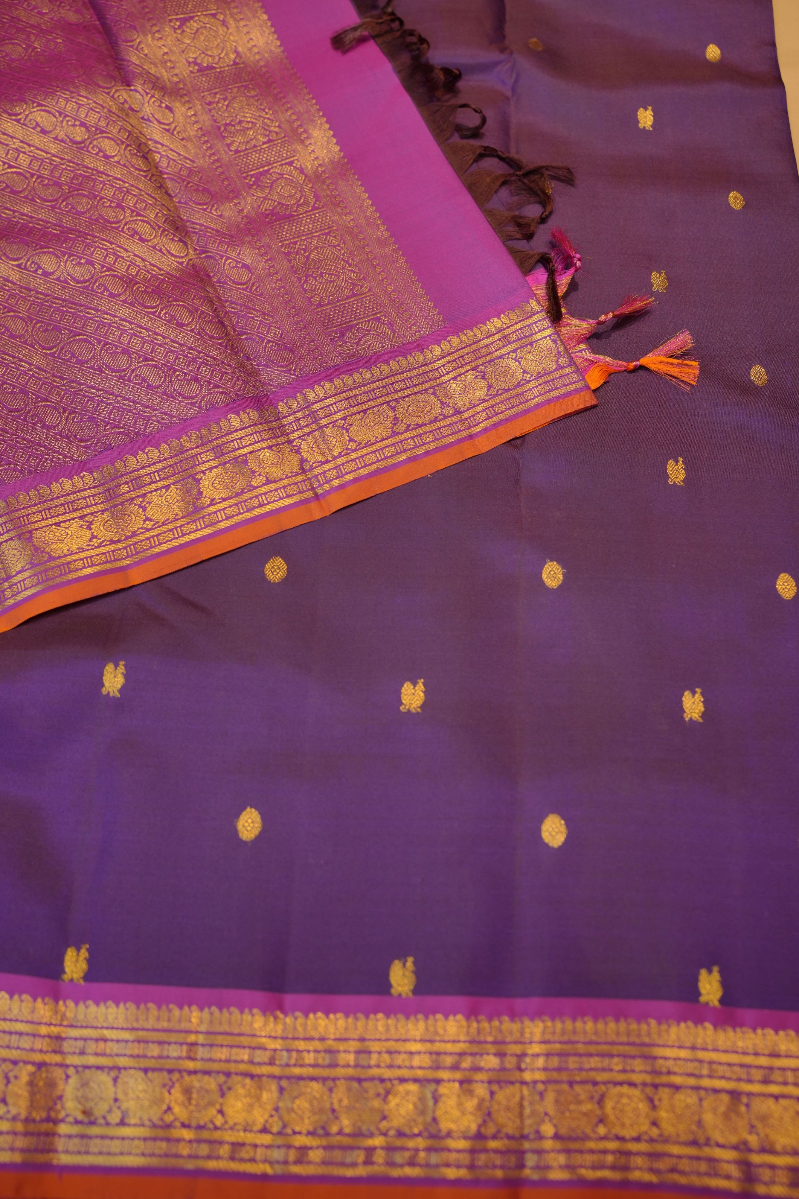 Purple Knjivaram Saree