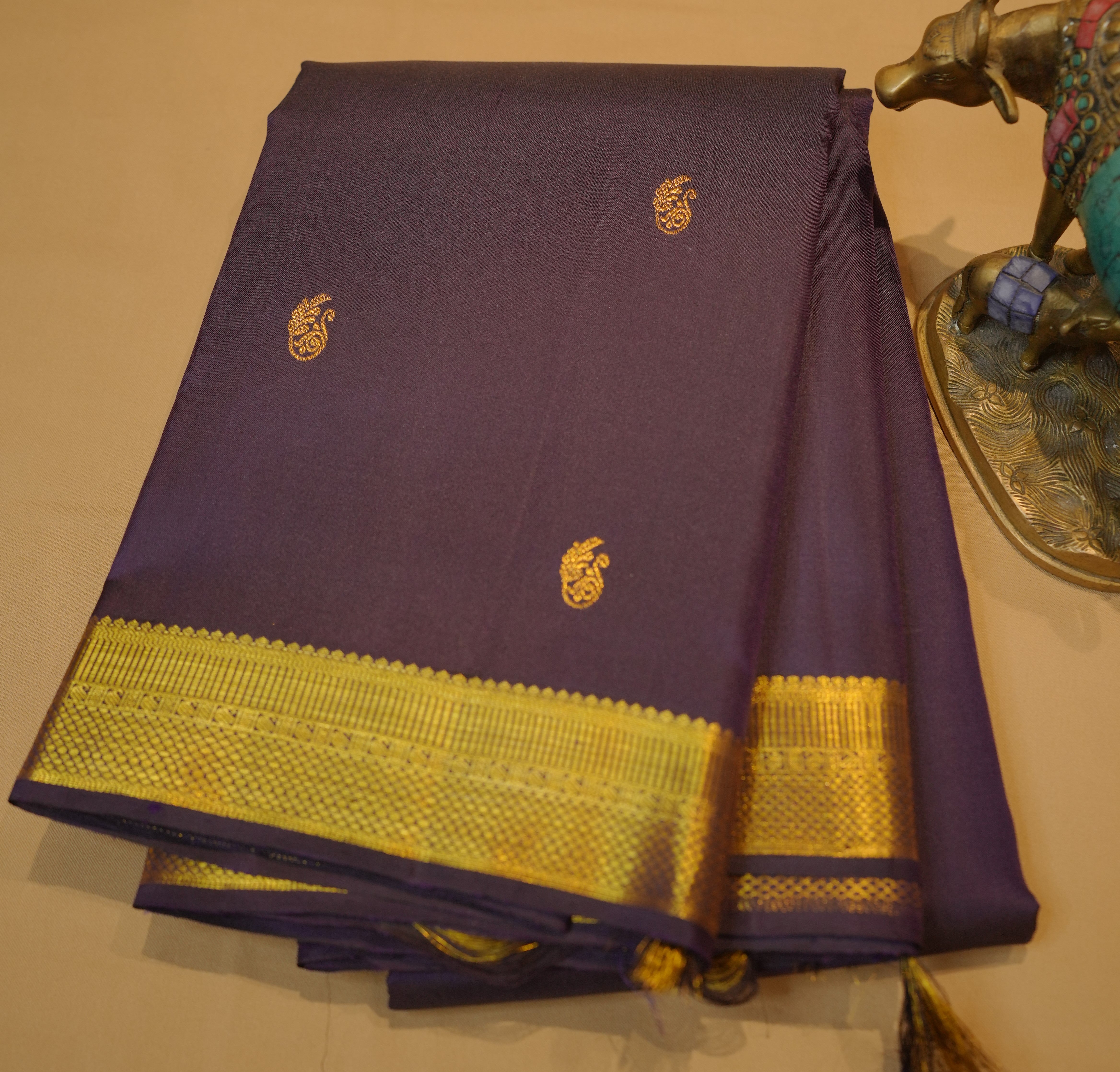 Deep Blue Kanjivaram
