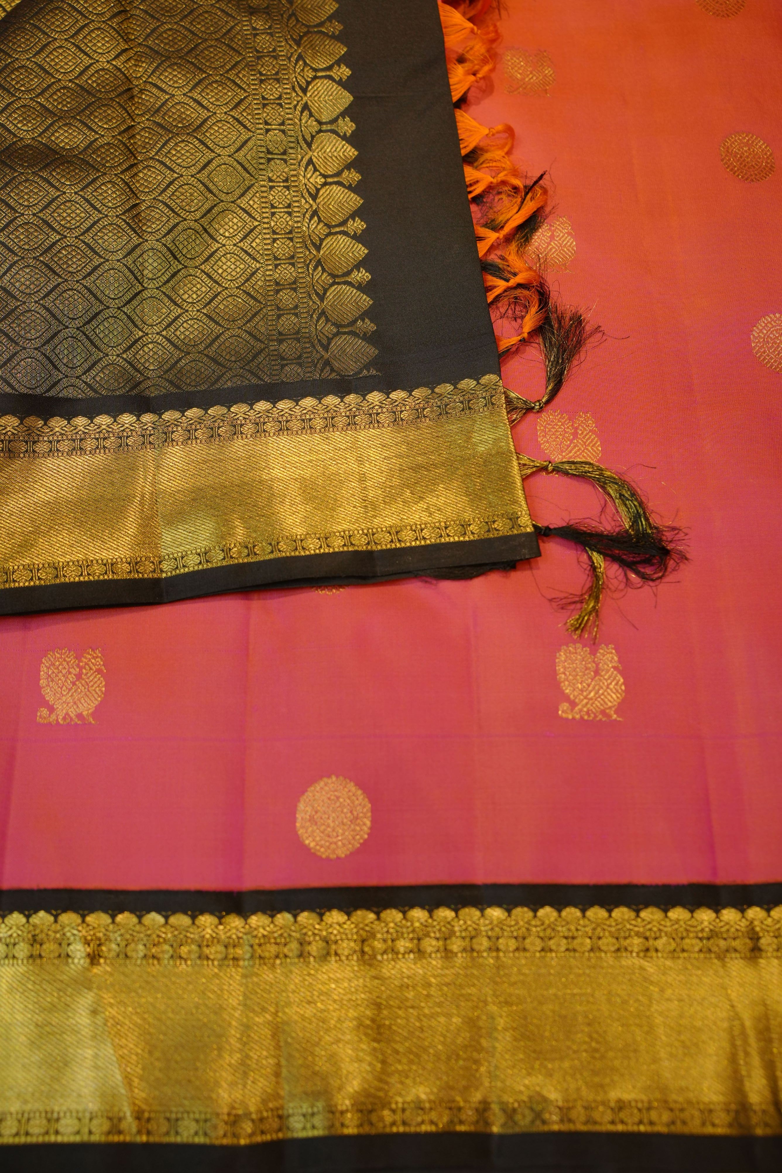 Peach Rose Kanjivaram