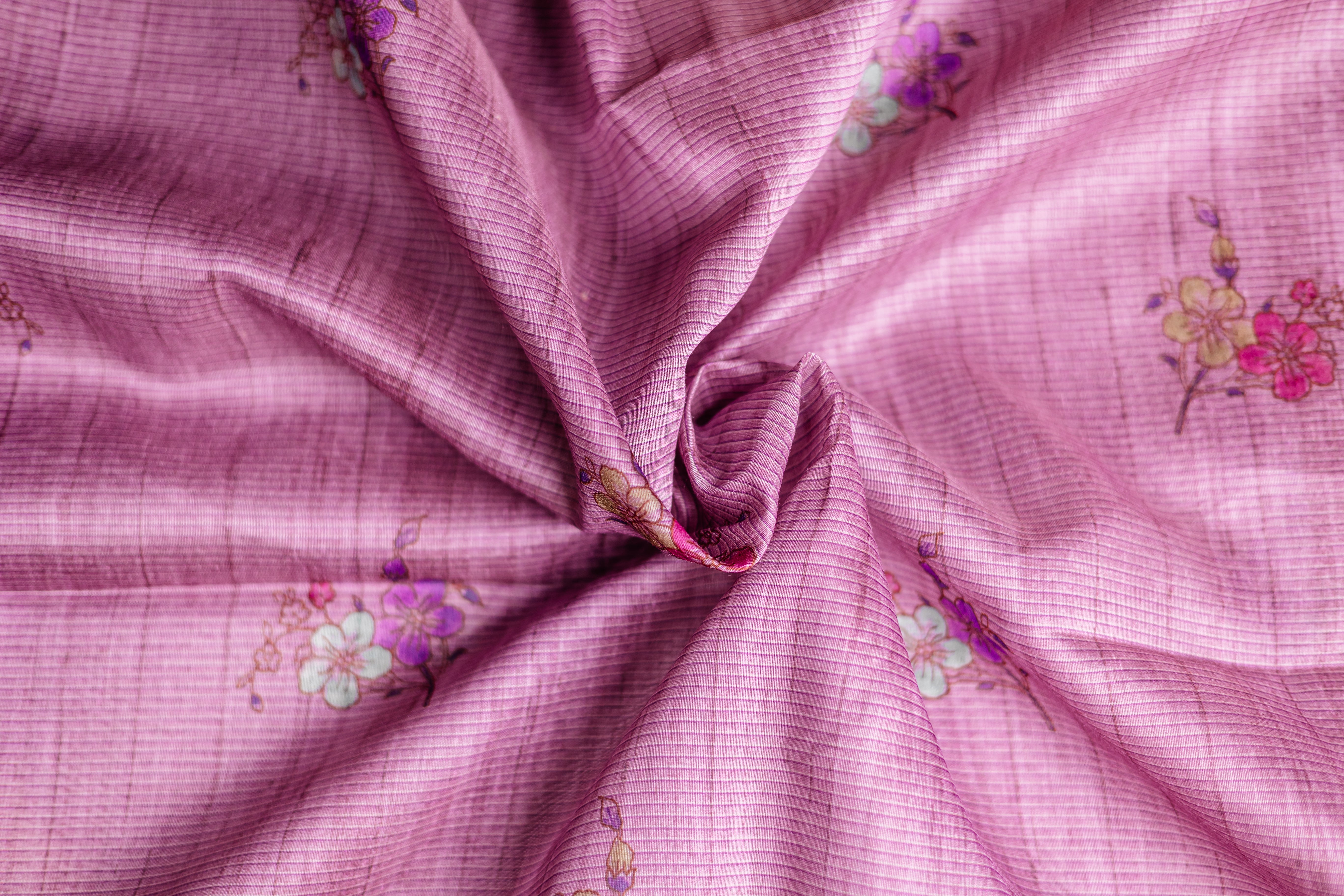 Tissue matka tussar silk sari