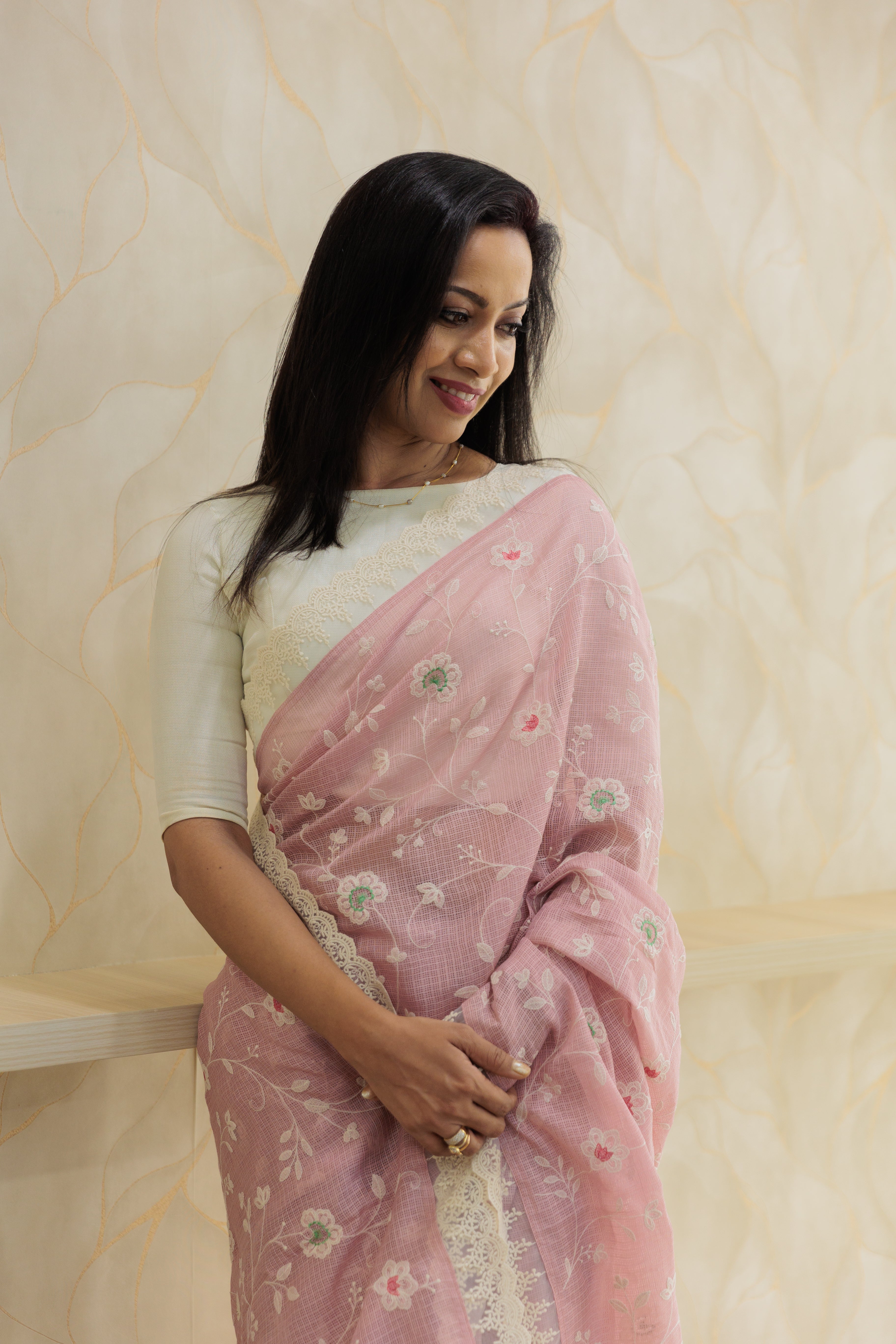 Soft Pink Kota Saree