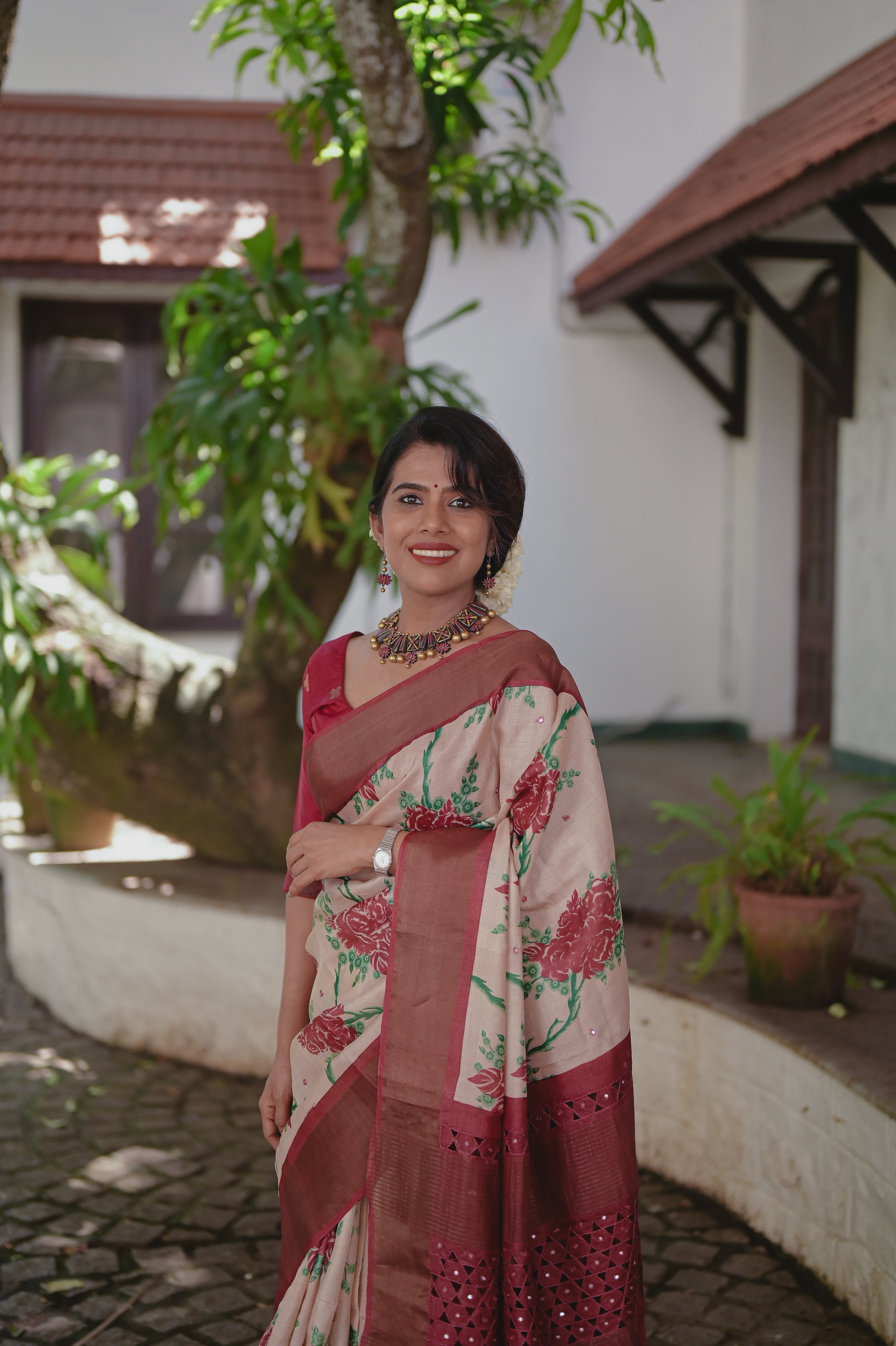 Ethereal and elegant Tussar silk saree