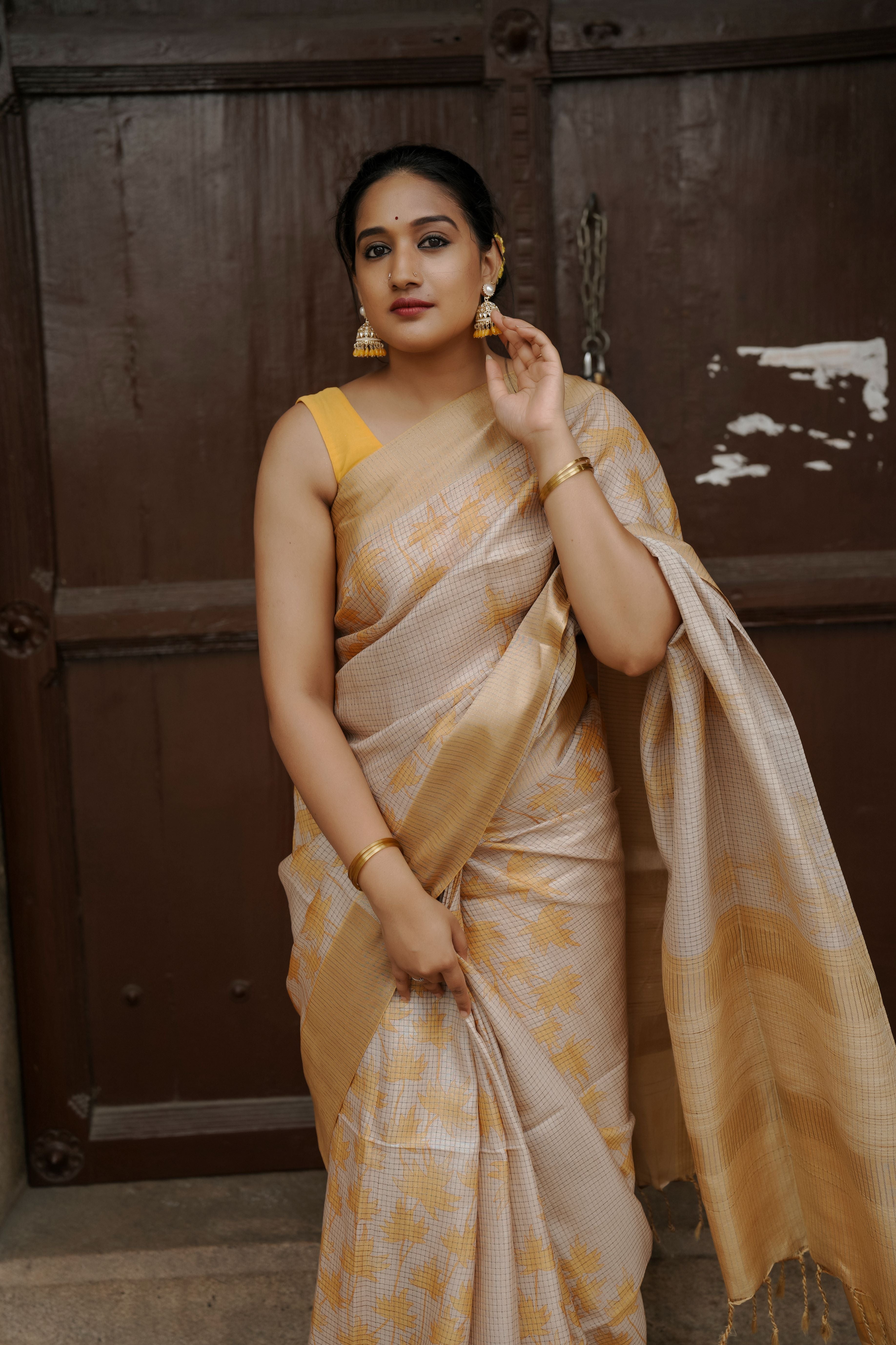 Tissue matka silk sari