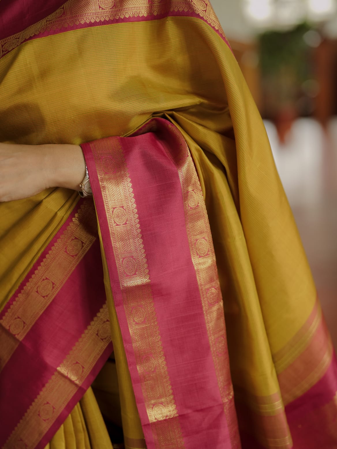 Vintage Kanjivaram Pattu in Korvai