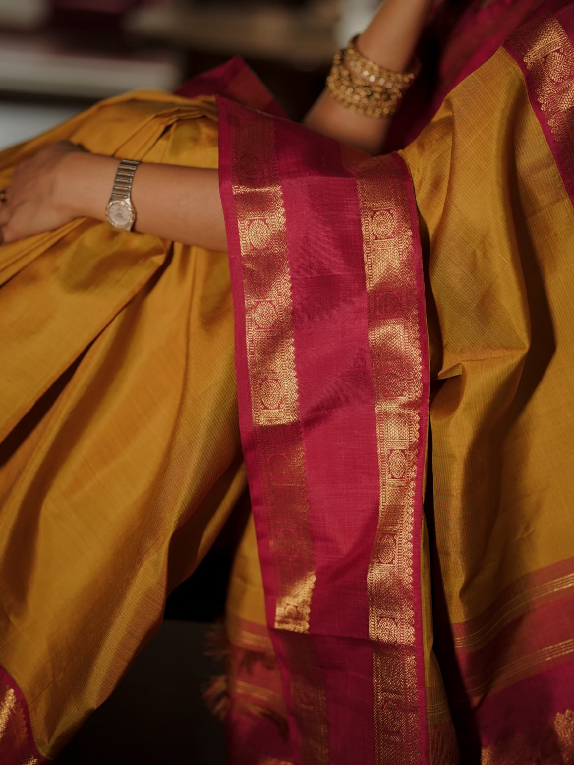 Vintage Kanjivaram Pattu in Korvai