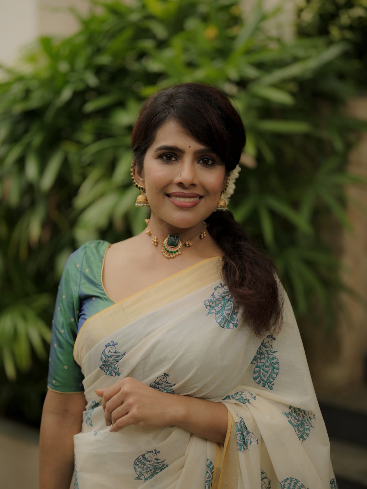 Handwoven kasavu sari