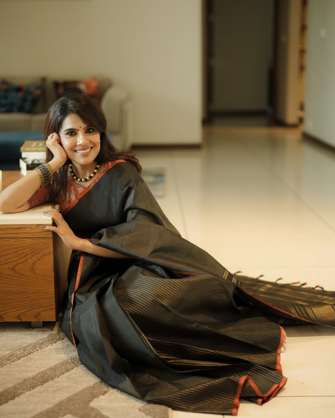 Back Kanjivaram Silk Saree