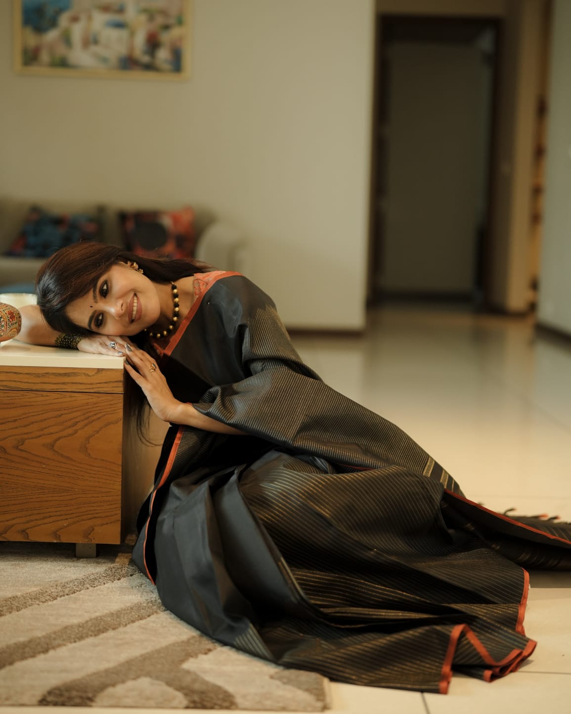 Back Kanjivaram Silk Saree