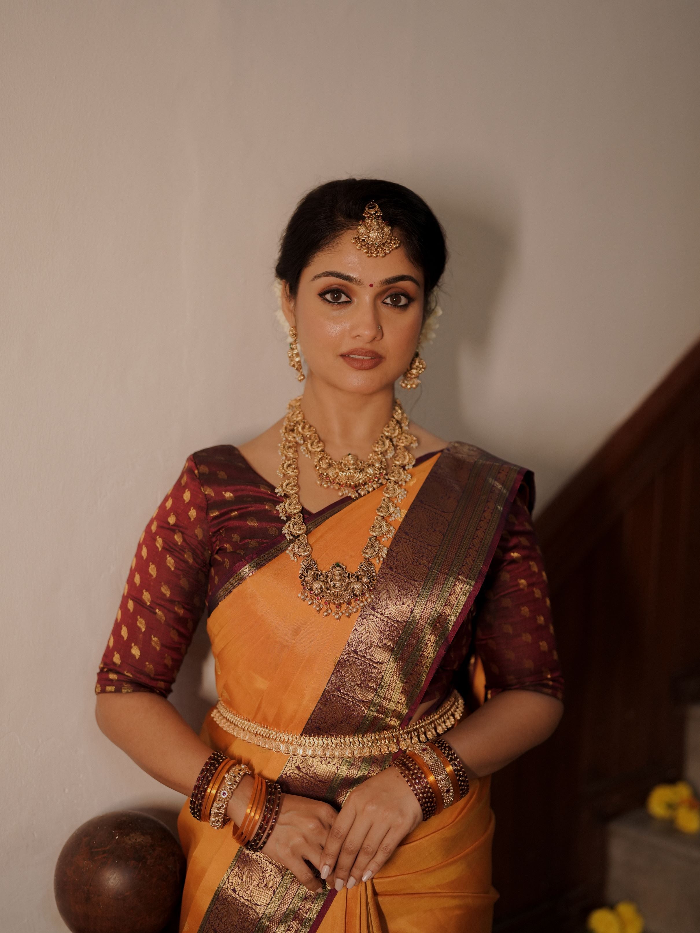 Manjal Kanjivaram Silk Saree