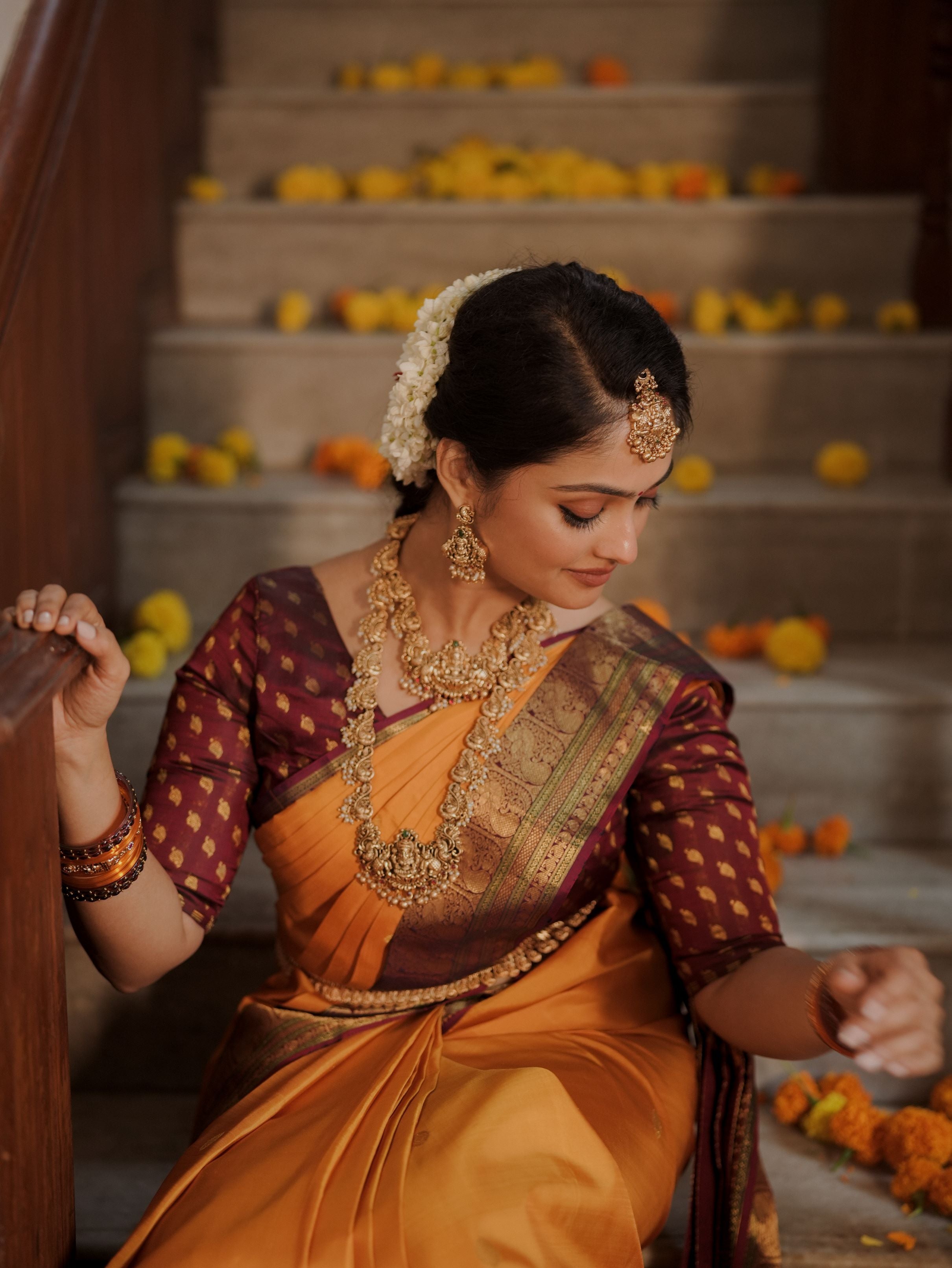 Manjal Kanjivaram Silk Saree