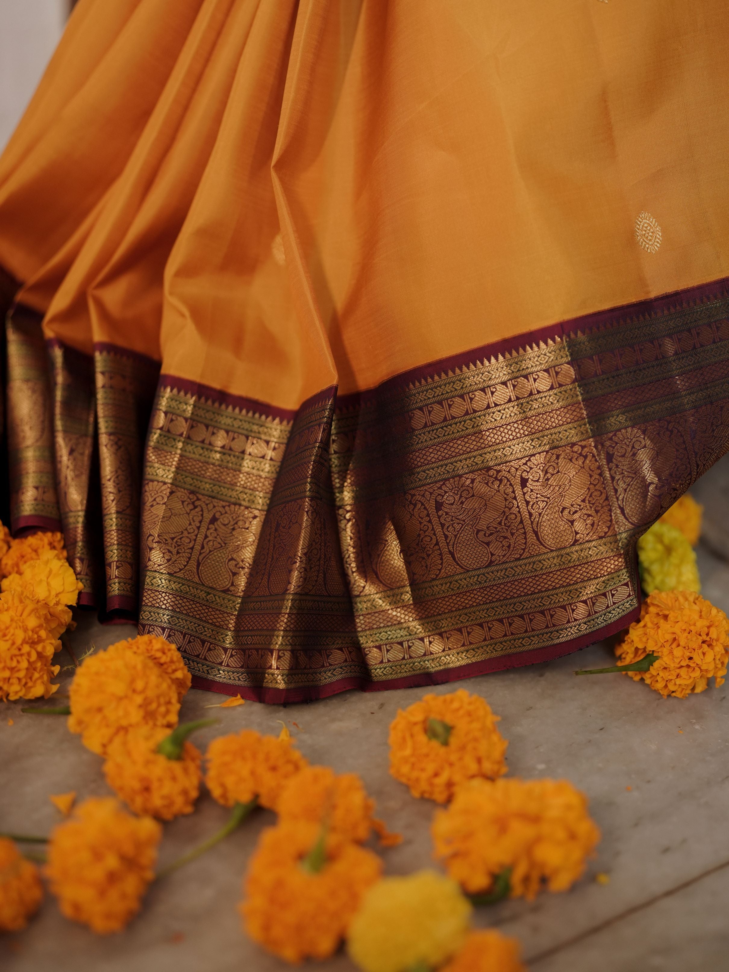 Manjal Kanjivaram Silk Saree