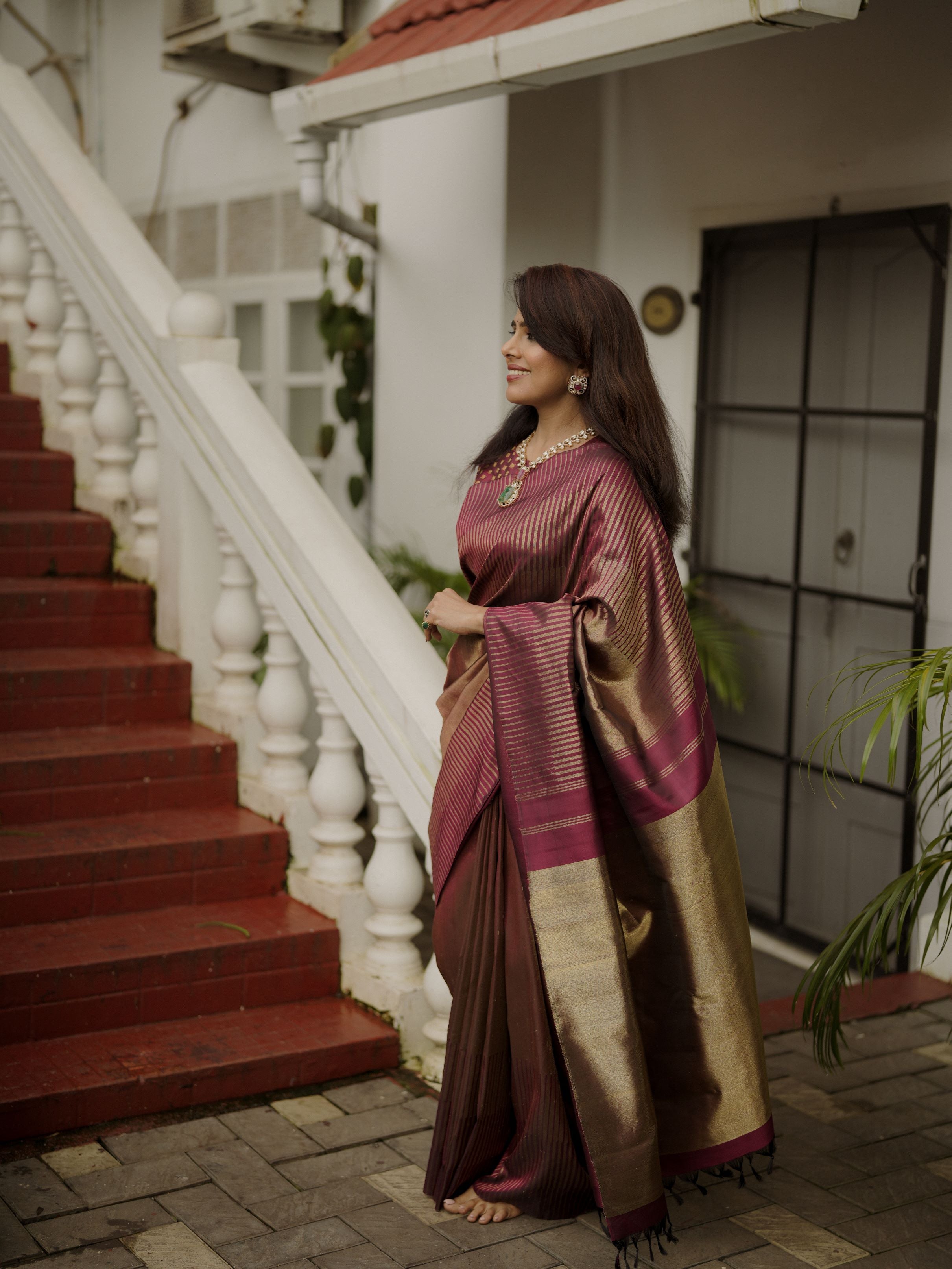 Tissue Kanjivaram silk sari