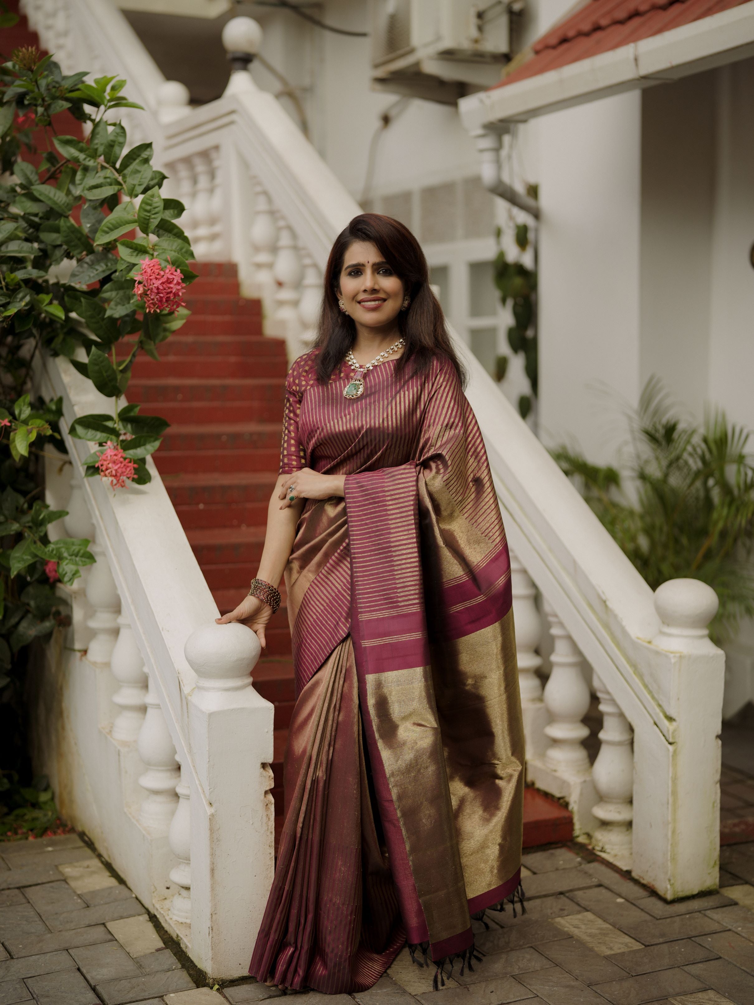 Tissue Kanjivaram silk sari