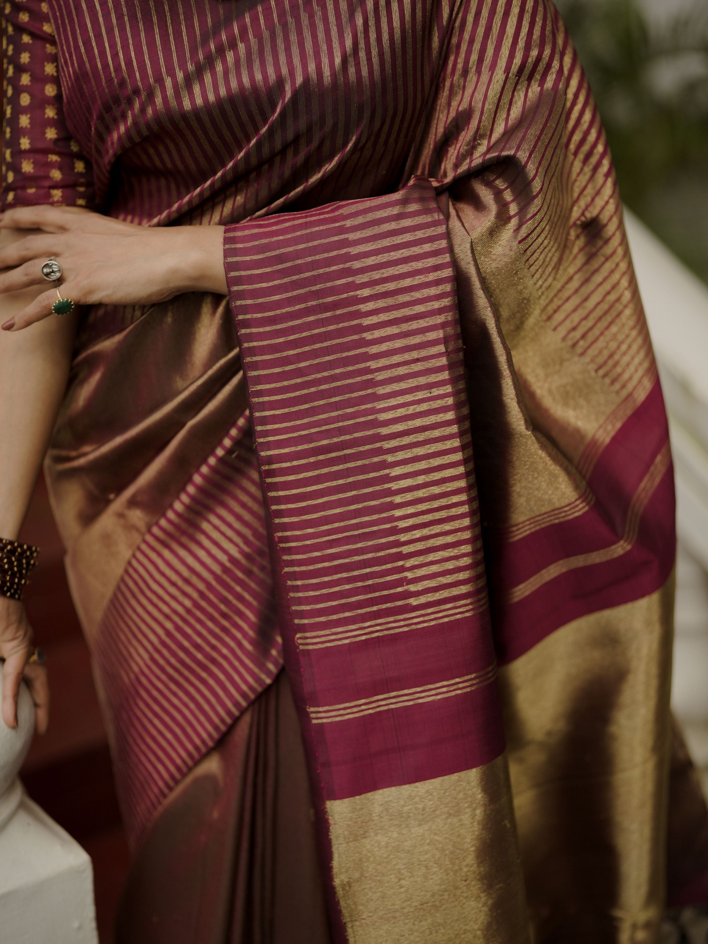 Tissue Kanjivaram silk sari