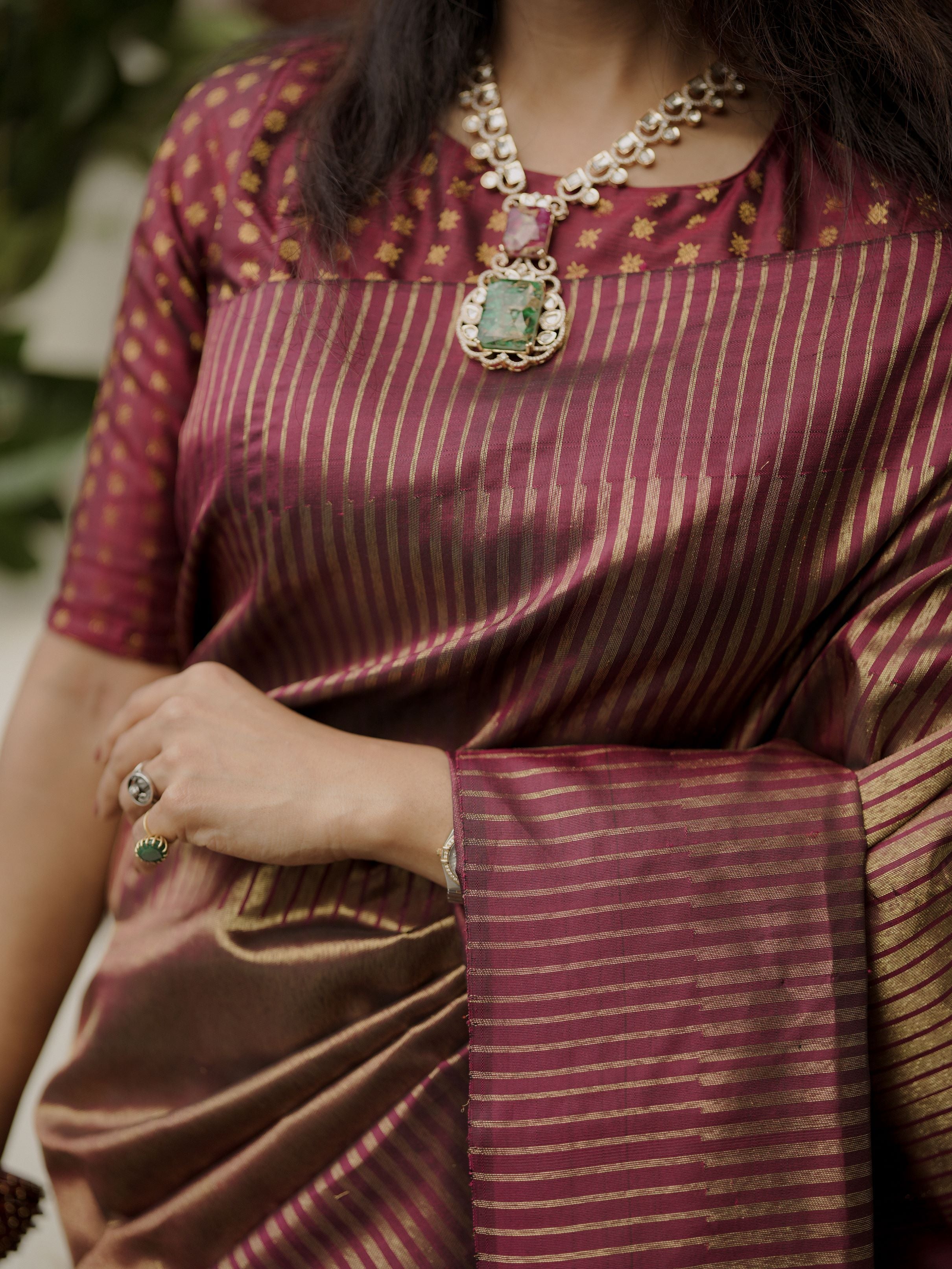 Tissue Kanjivaram silk sari