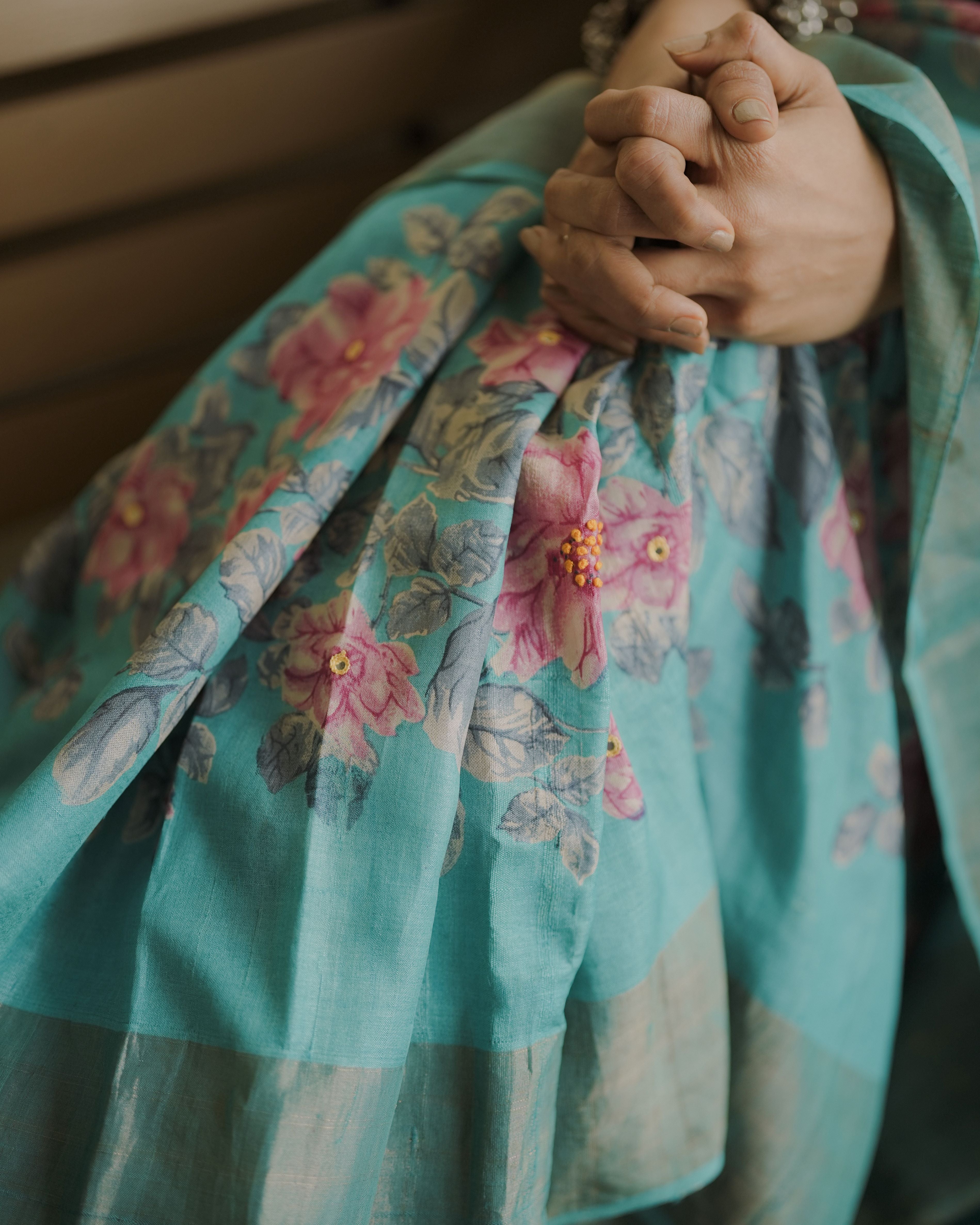 Soft handloom tussar silk