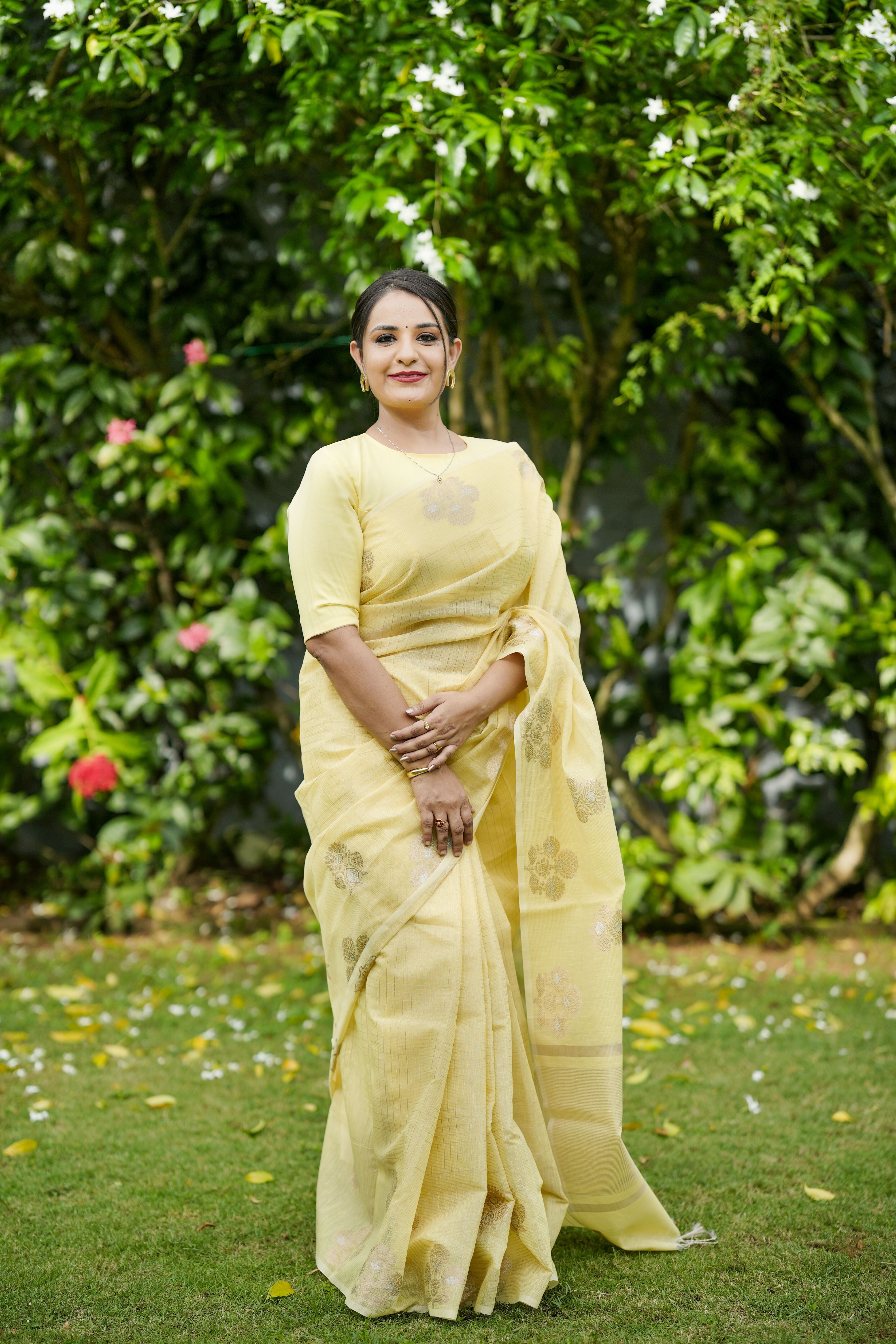 Yellow Banarasi