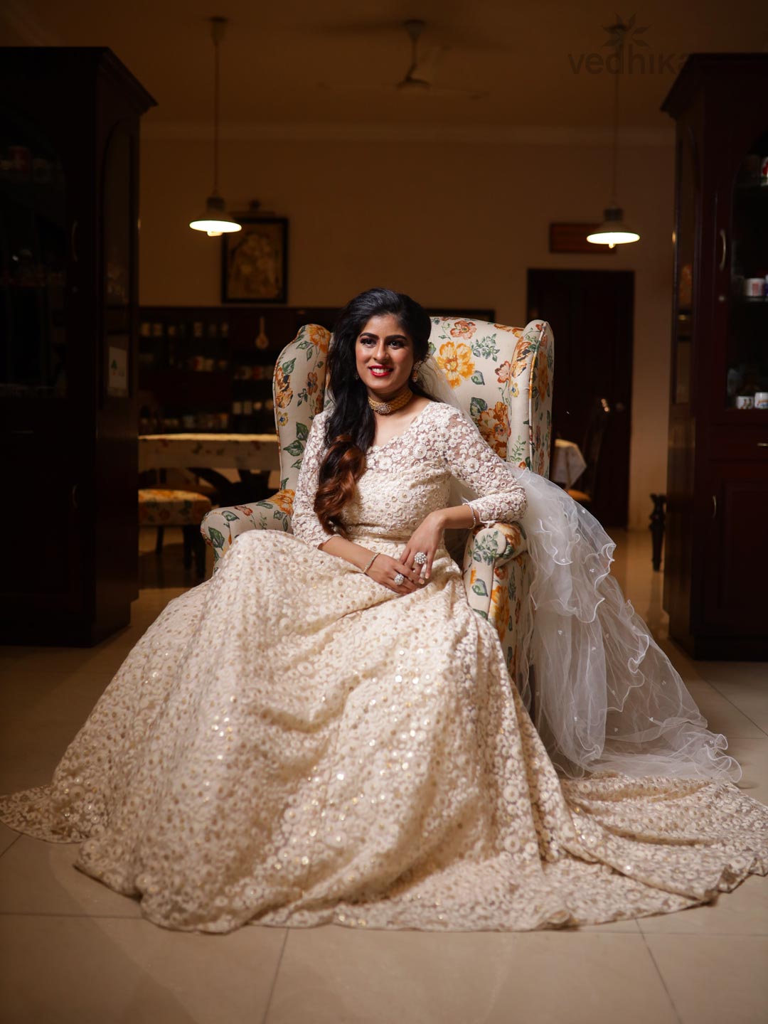 Signature Bridal Lehenga with chikankari blouse and crepe skirt – Kavani  Bridal Wear